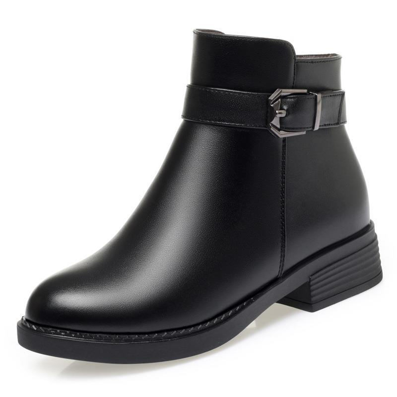 Comfortable leather warm casual shoes