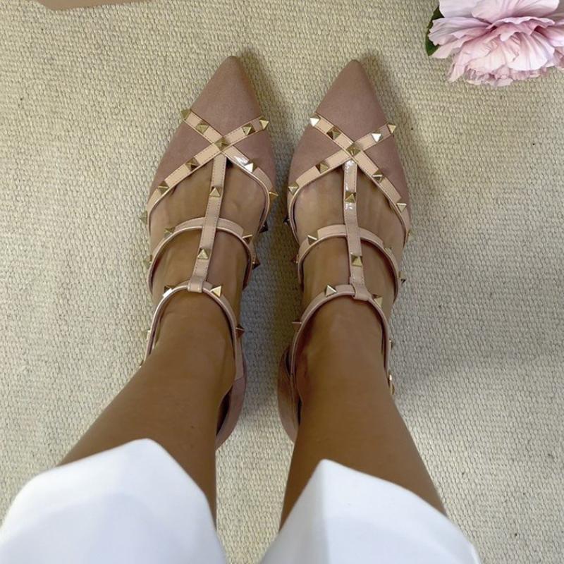 Chic Studded Flat Sandal