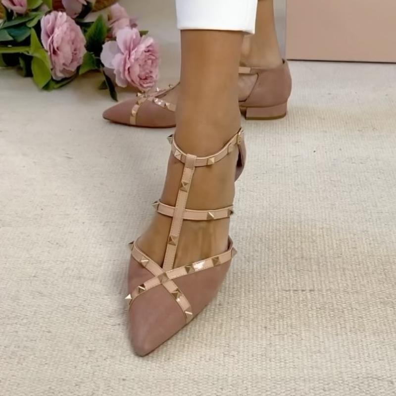 Chic Studded Flat Sandal