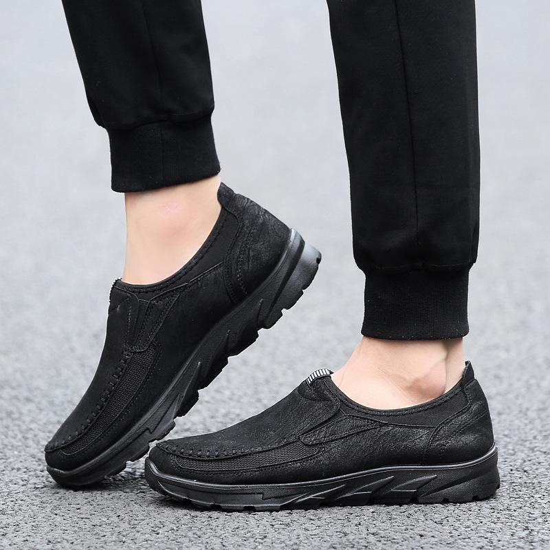 Leather non-slip casual shoes