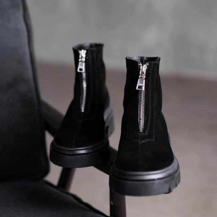 Zip-Front Boots