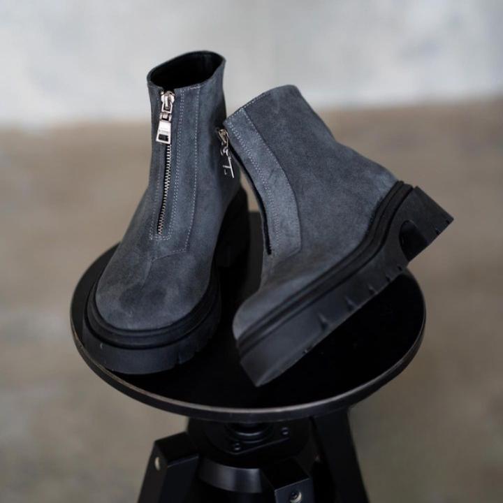 Zip-Front Boots