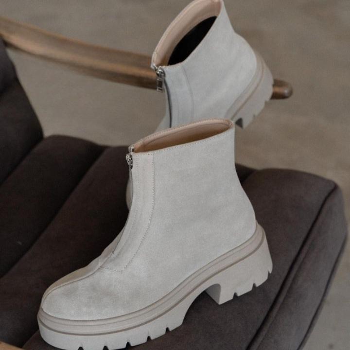 Zip-Front Boots