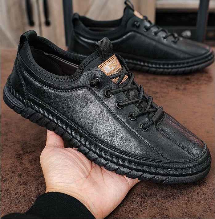 Italian handmade soft-soled leather shoes