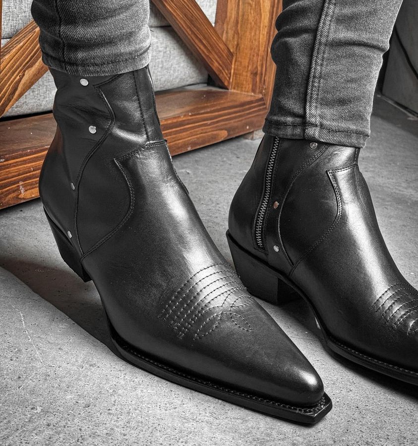 Italian leather casual boots