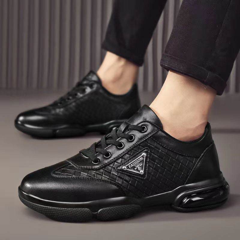 Versatile leather casual men's shoes