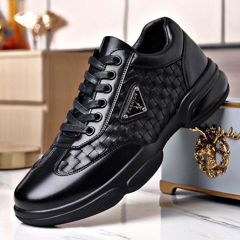 Versatile leather casual men's shoes