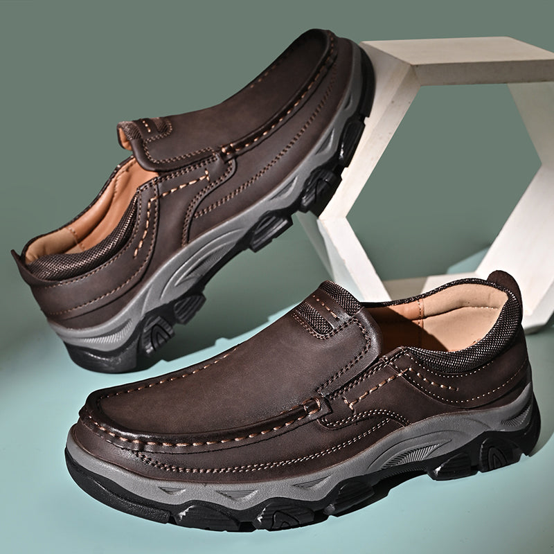 Genuine leather non-slip corrective casual shoes