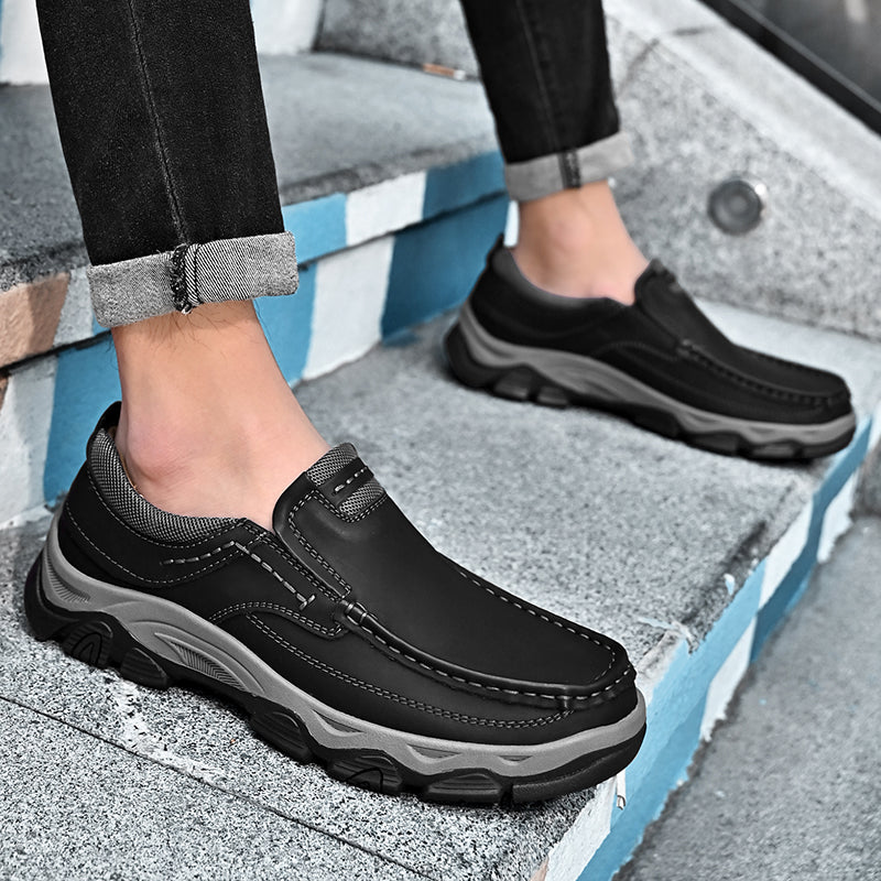 Genuine leather non-slip corrective casual shoes