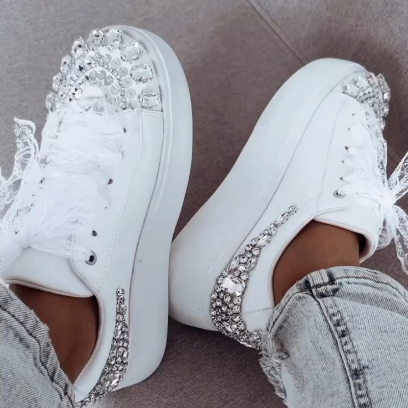 The Refined Rhinestone Sneakers