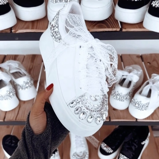 The Refined Rhinestone Sneakers