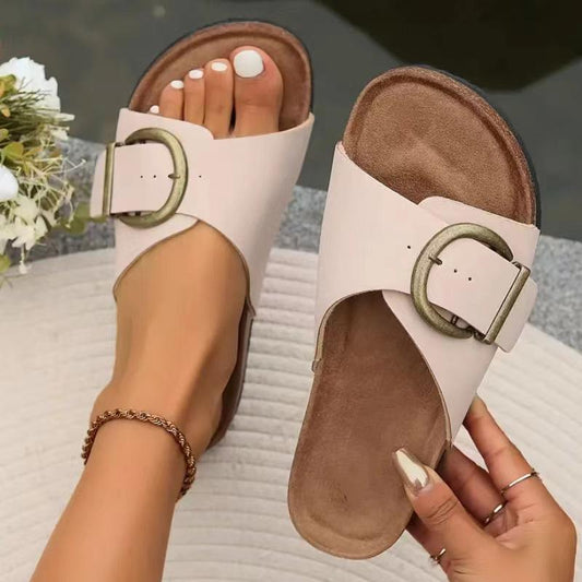 Beach open toe flat sandals