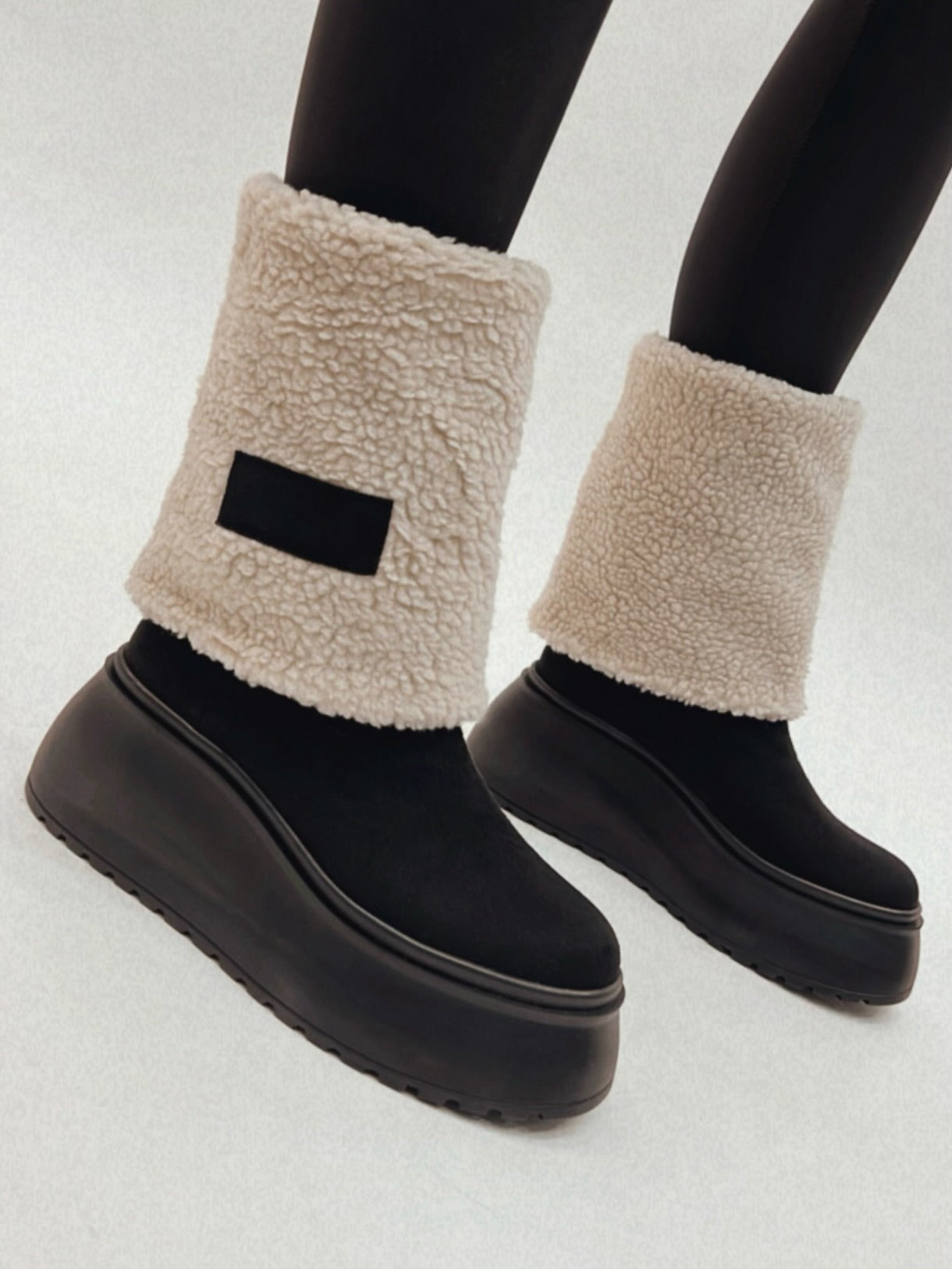 (Winter BIG SALE💥)Comfortable and versatile mid-calf fur boots