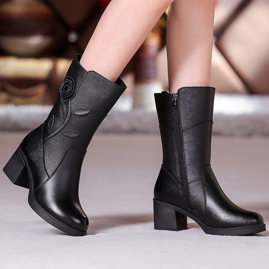 (🎄Christmas pre-sale)Pure leather velvet comfortable & versatile boots