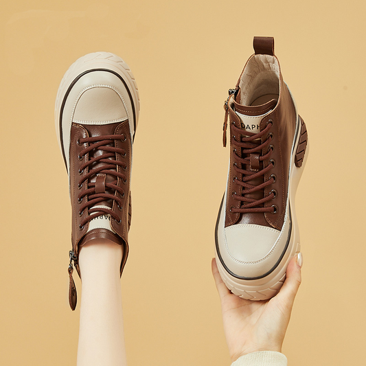 High top platform all match casual shoes