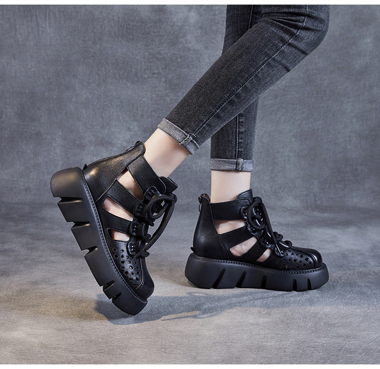 Summer breathable high top casual orthopedic boots