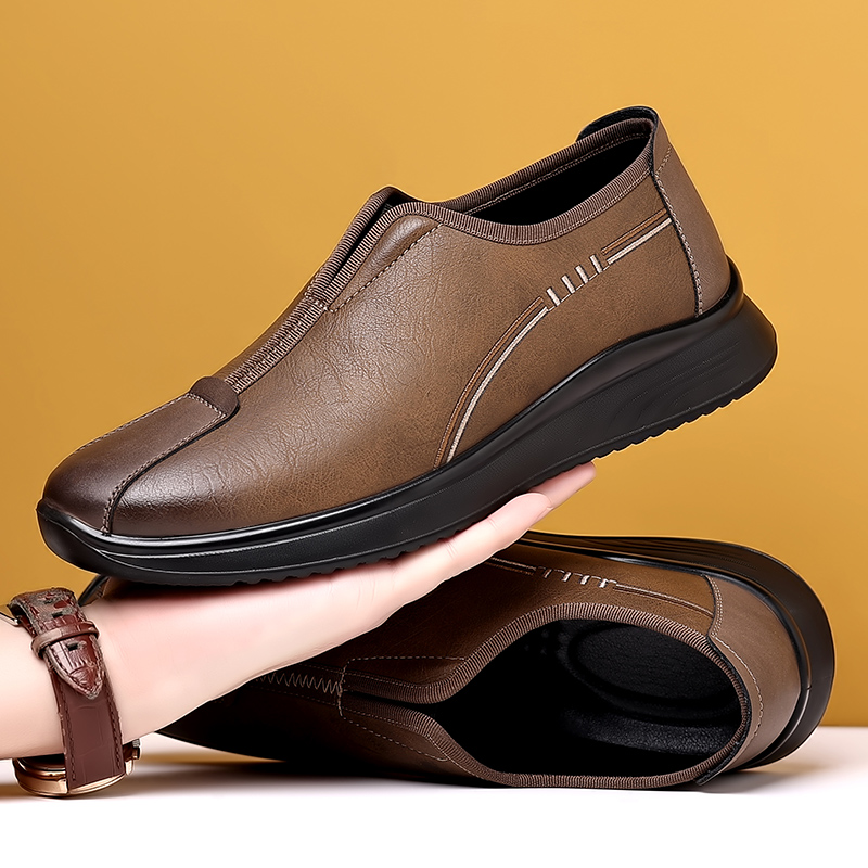 Versatile casual leather orthopedic shoes