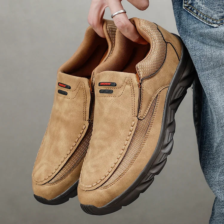 Comfortable leather non-slip casual shoes