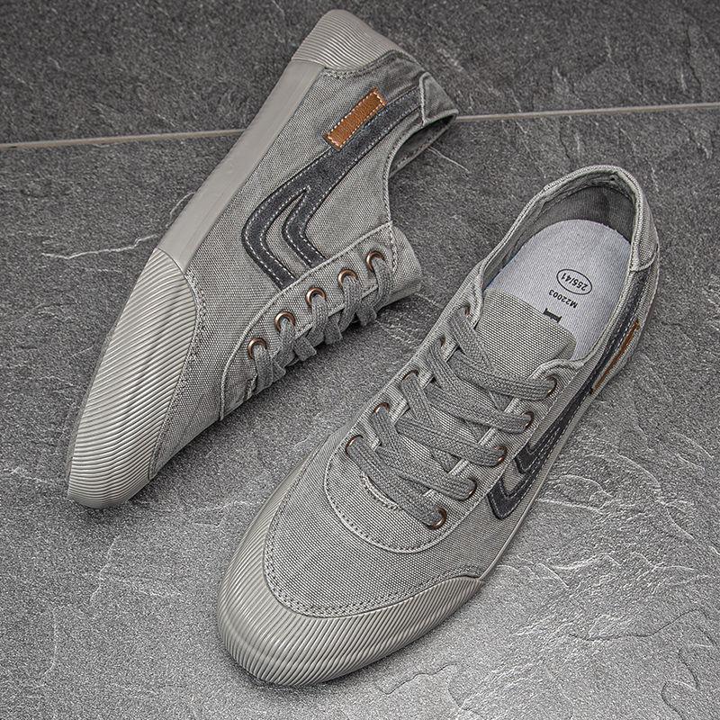 New low-top flat trend all-match retro canvas shoes