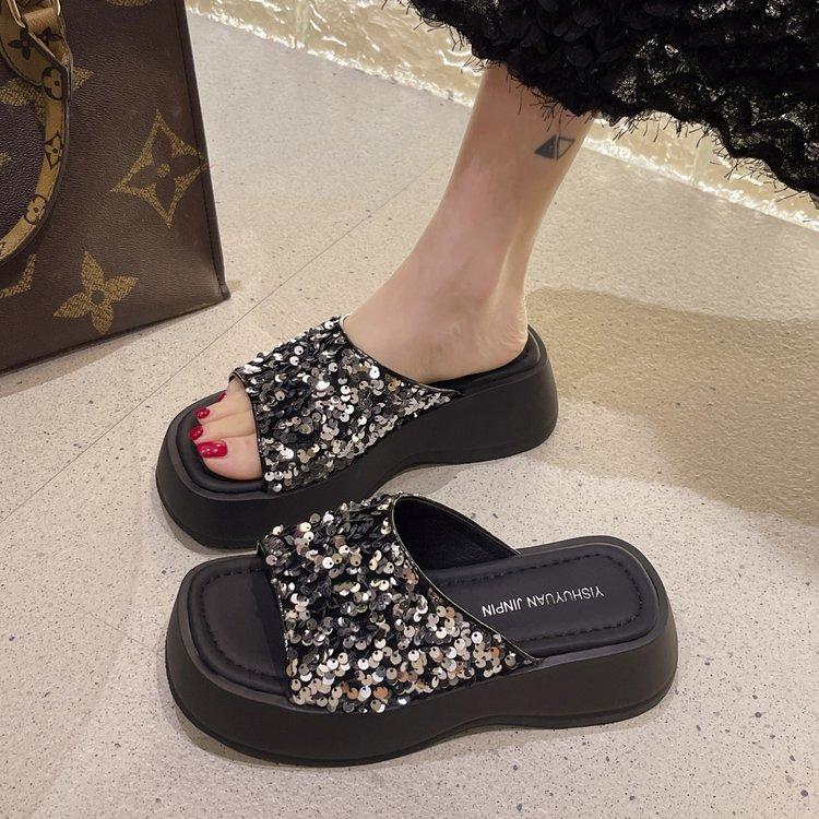 Sparkling Casual Slippers for Summer