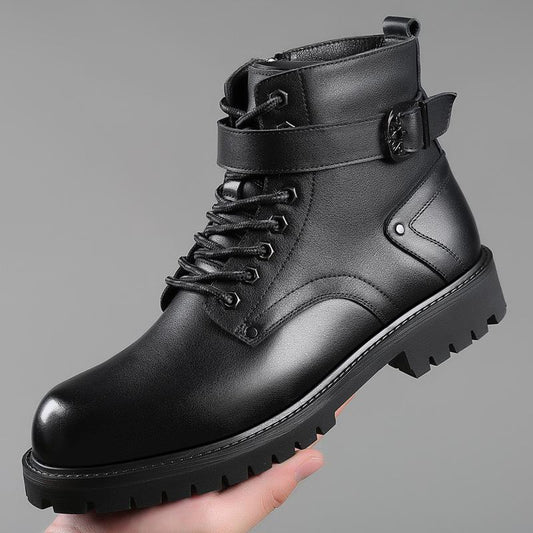 Italian Zipper High Top Martin Boots