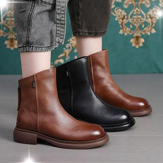 Italian waterproof leather boots