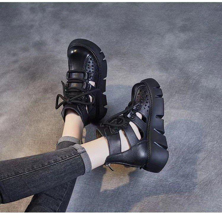 Summer breathable high top casual orthopedic boots