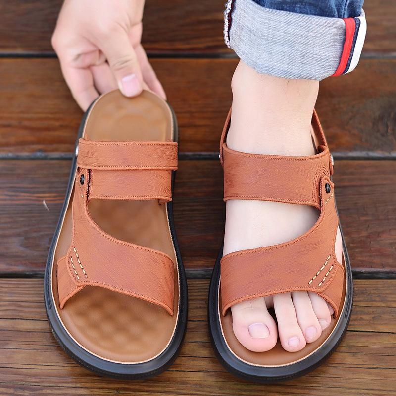 Men's Soft Sole Cushioned Leather Sandals