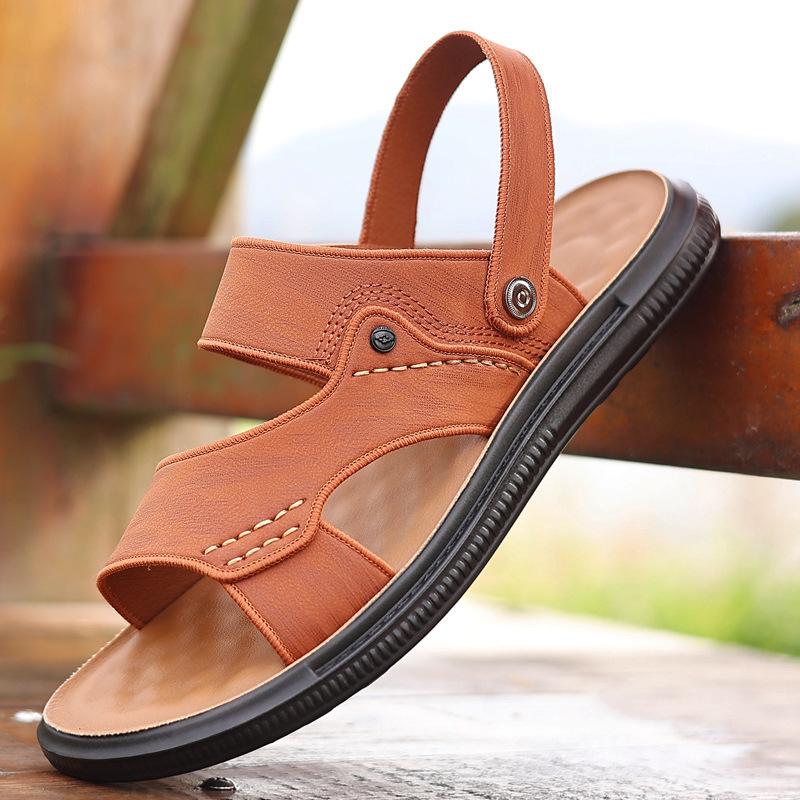 Men's Soft Sole Cushioned Leather Sandals