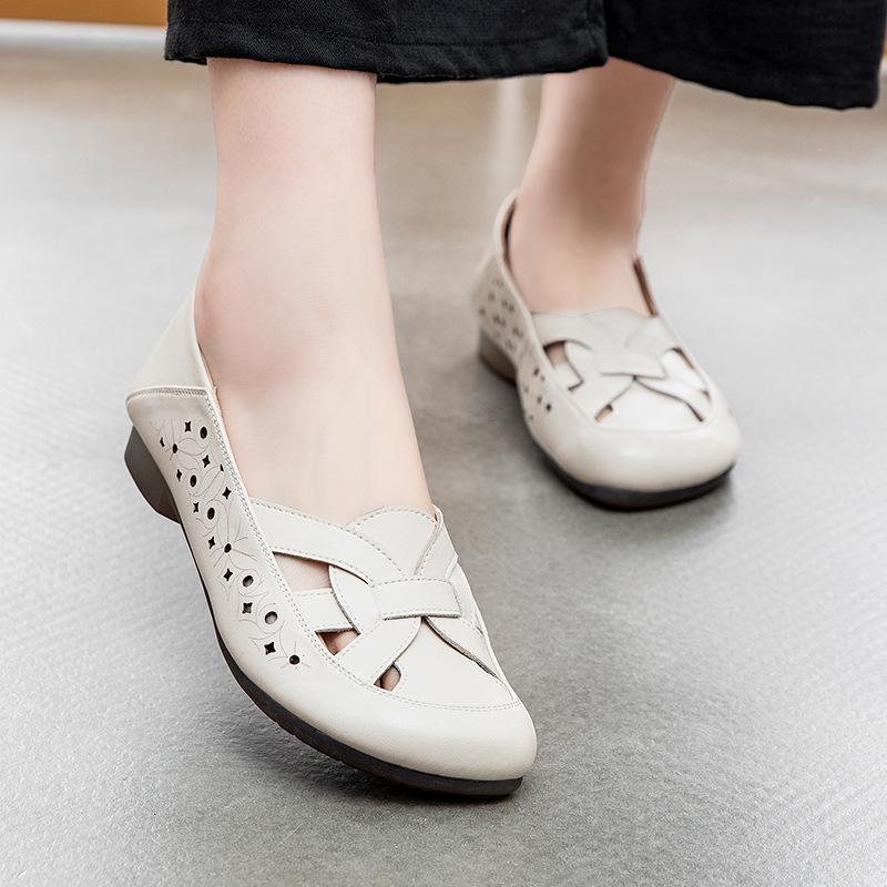 Comfortable Leather Casual Flats