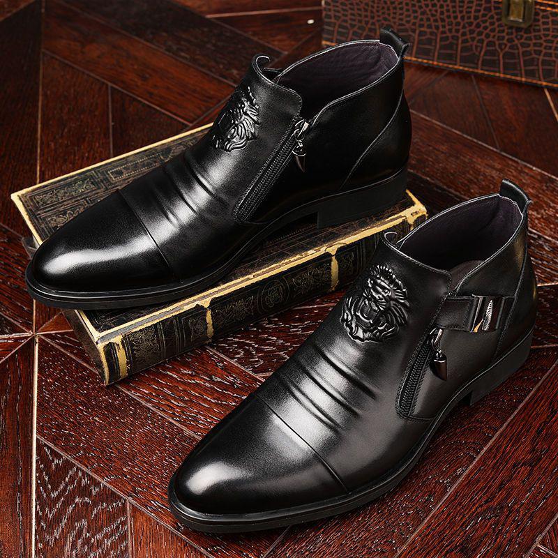 Cowhide business shoes