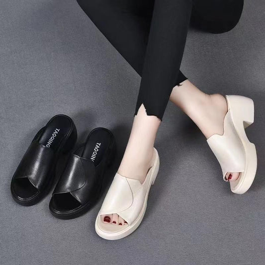 Comfort Leather Orthopedic Slippers