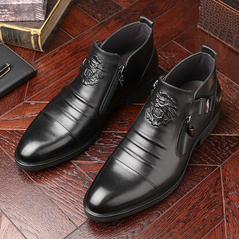 Cowhide business shoes