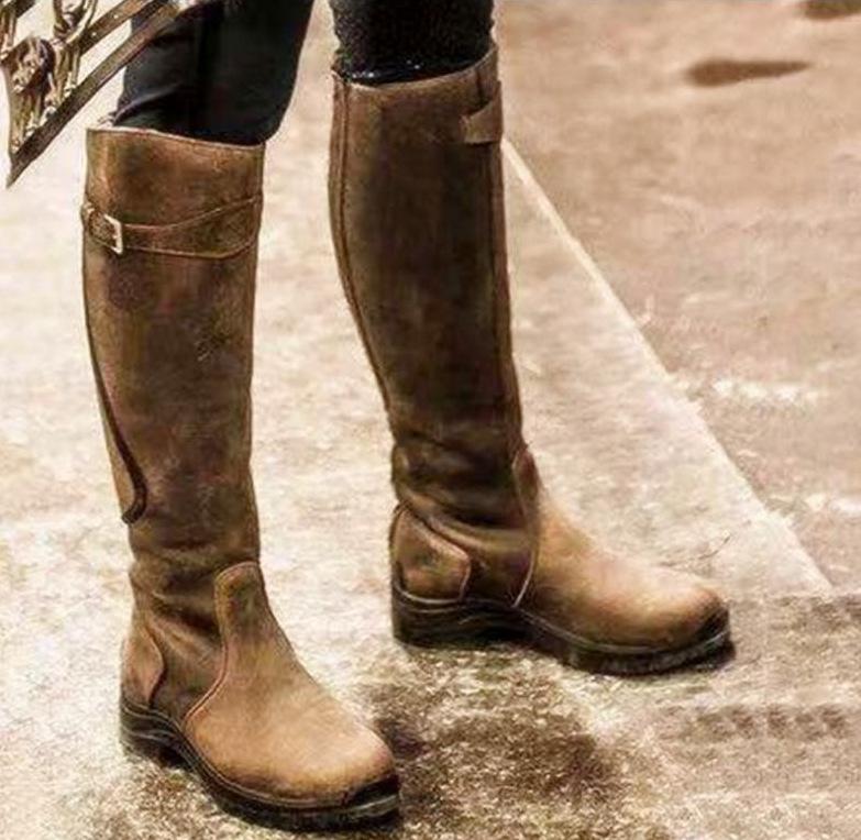 Waterproof & Durable Leather Long Boots