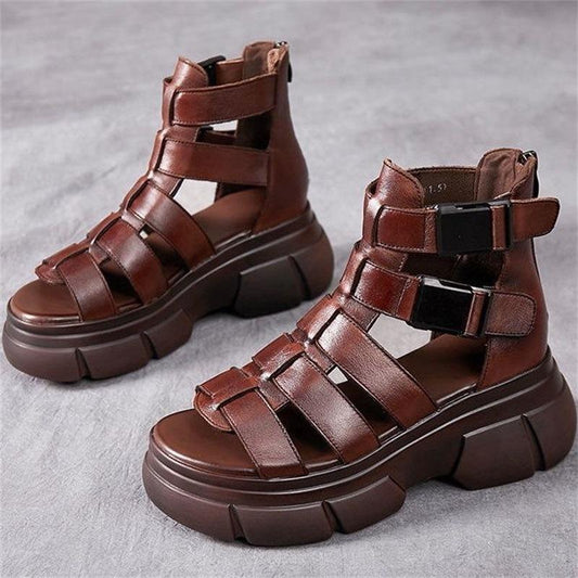 Italian Waterproof Leather Casual Sandal