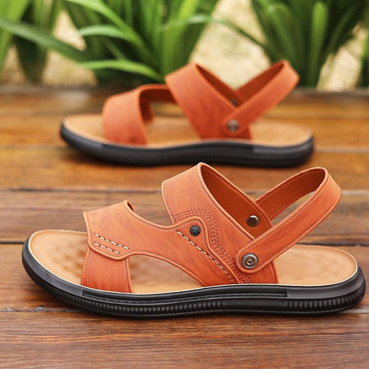 Men's Soft Sole Cushioned Leather Sandals