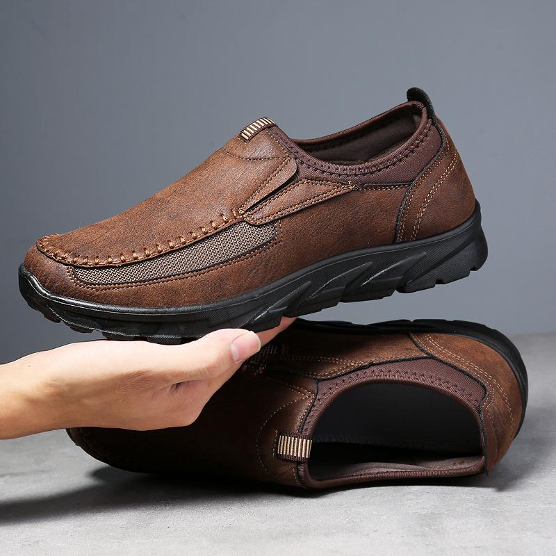 Leather non-slip casual shoes