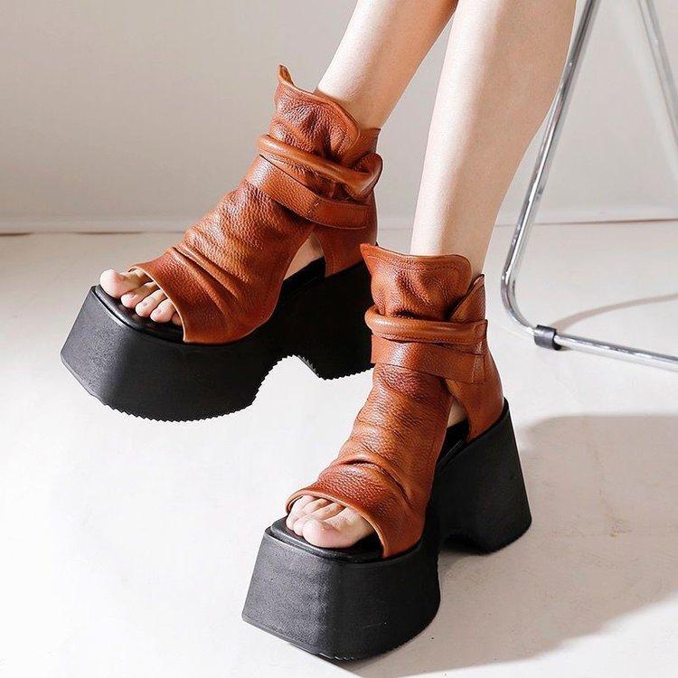 New Platform Comfort Leather Orthotic Sandals/Boots